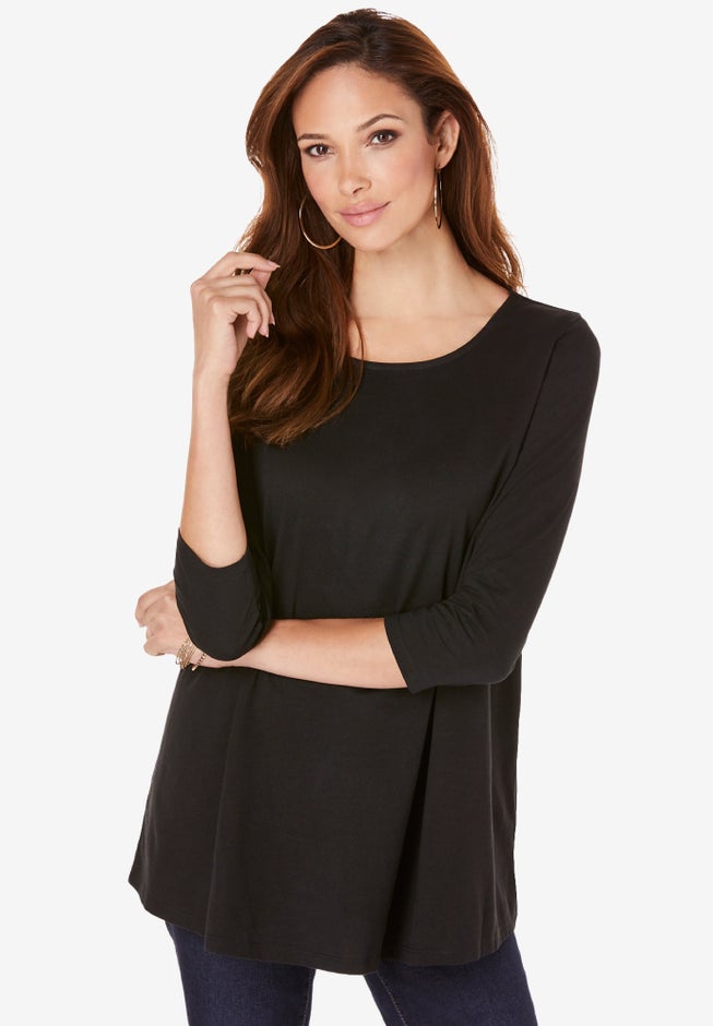 Ultimate Three Quarter Sleeve Swing Tee image number 0