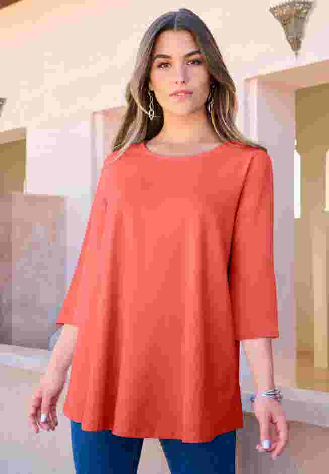 Ultimate Three Quarter Sleeve Swing Tee image number 0