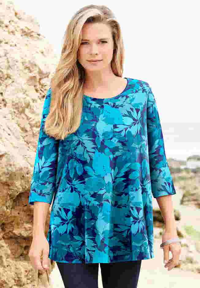 Ultimate Three Quarter Sleeve Swing Tee image number 0