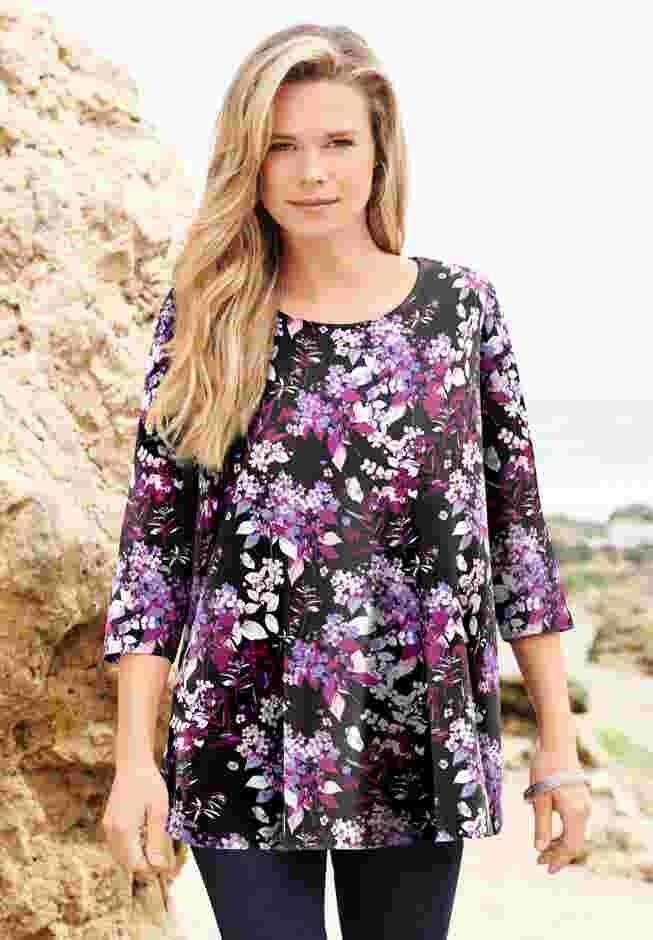 Ultimate Three Quarter Sleeve Swing Tee image number 0