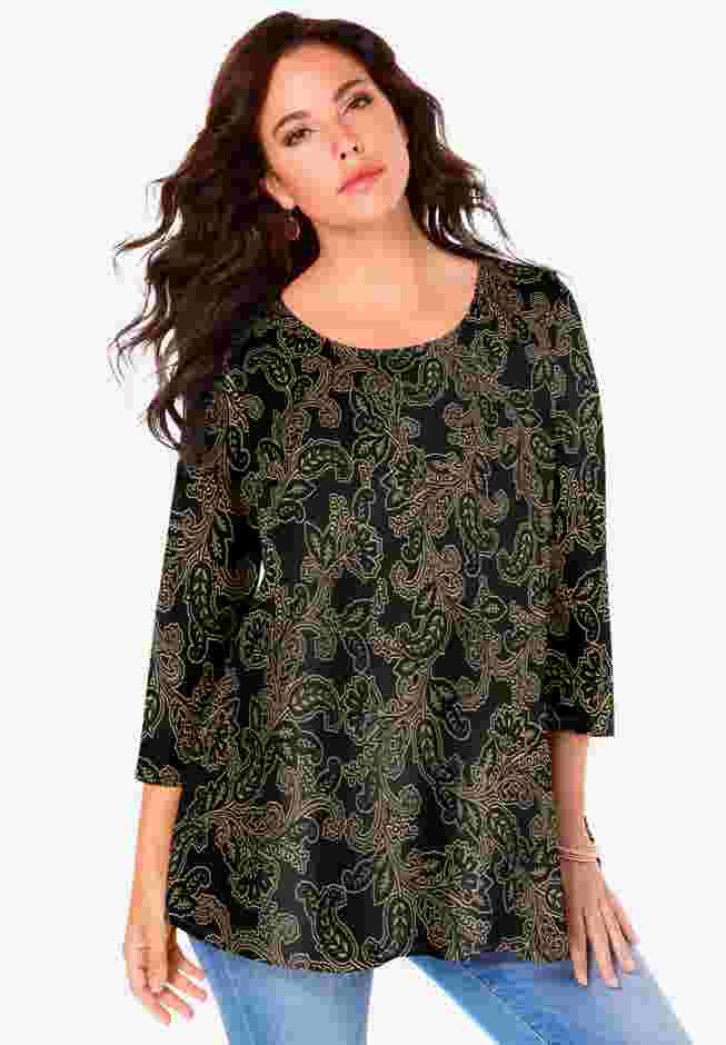 Ultimate Three Quarter Sleeve Swing Tee image number 0