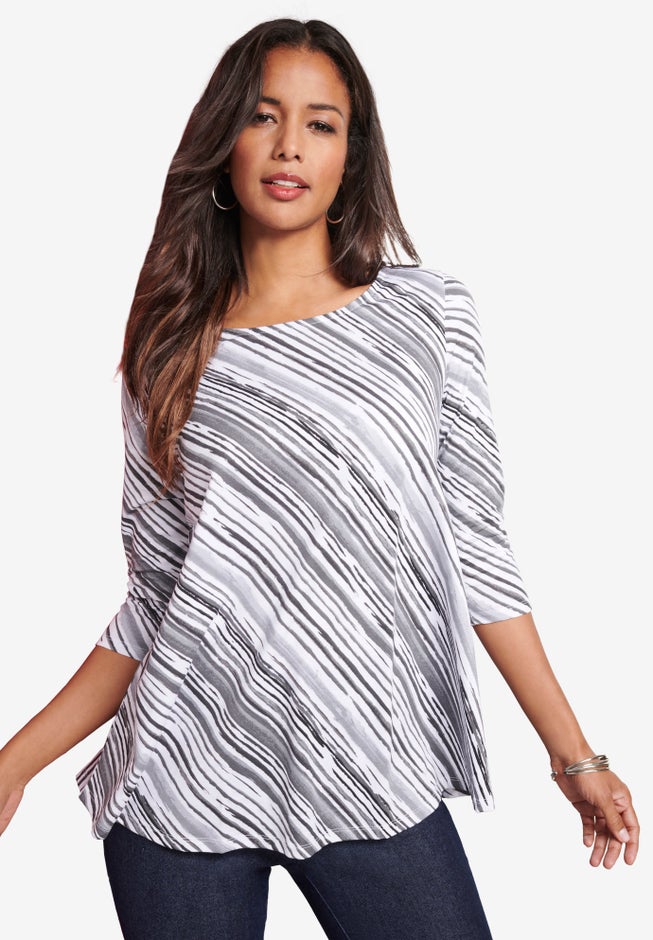 Ultimate Three Quarter Sleeve Swing Tee image number 0