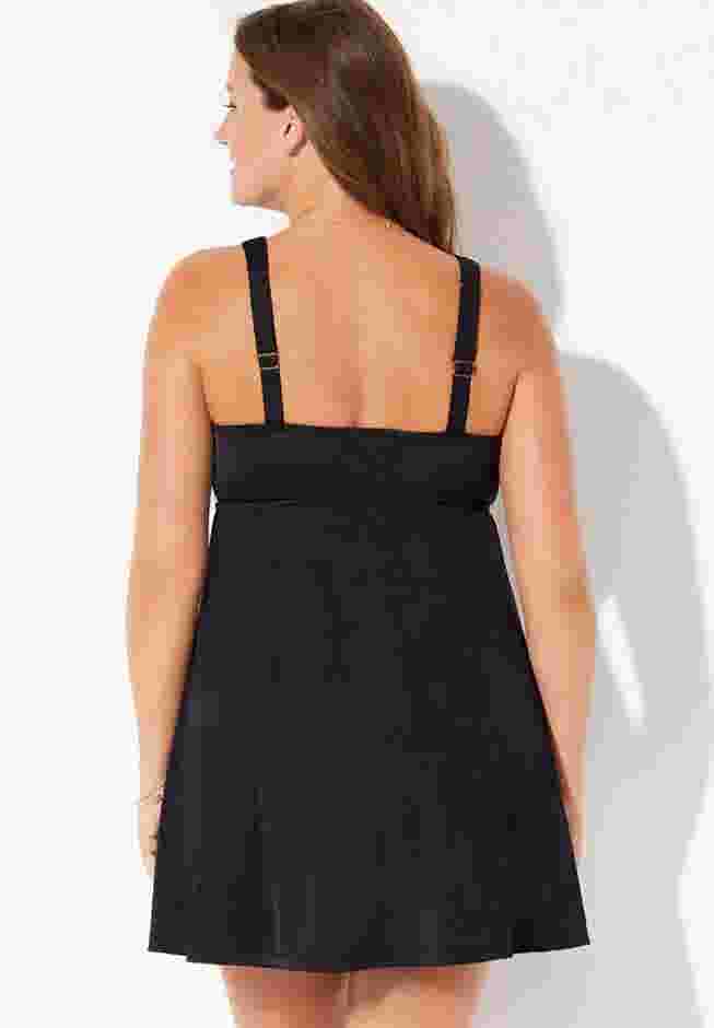 Empire Lattice Trim Swimdress image number 1