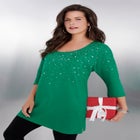 Three Quarter Sleeve Embellished Tunic image number null