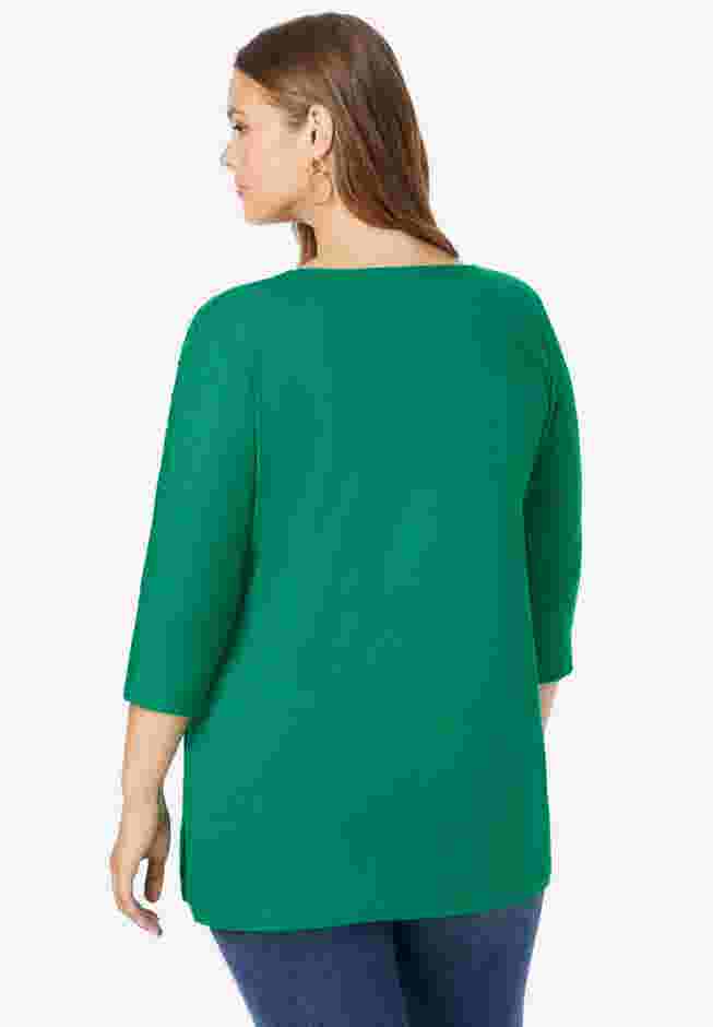 Three Quarter Sleeve Embellished Tunic image number 3