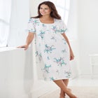 Short Pintuck Knit Gown image number null