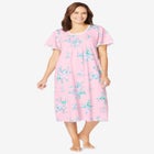 Short Pintuck Knit Gown image number null