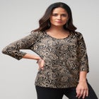 Stretch Cotton Scoop Neck Tee image number null
