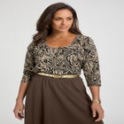 Stretch Cotton Scoop Neck Tee image number null