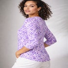 Stretch Cotton Scoop Neck Tee image number null