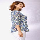 Stretch Cotton Scoop Neck Tee image number 2