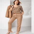 Stretch Cotton Scoop Neck Tee image number null