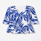 Stretch Cotton Scoop Neck Tee image number 4