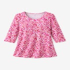 Stretch Cotton Scoop Neck Tee image number null