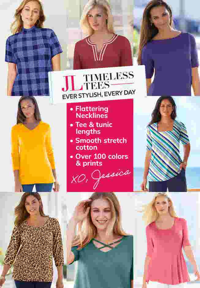 Stretch Cotton Square Neck Tee image number 3