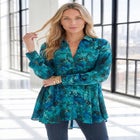 Hand Crinkled Fit And Flare Tunic image number null