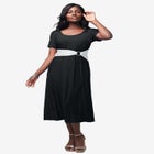 Buckle Midi Dress image number null