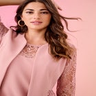 Pearl Trim Jacket Dress image number null