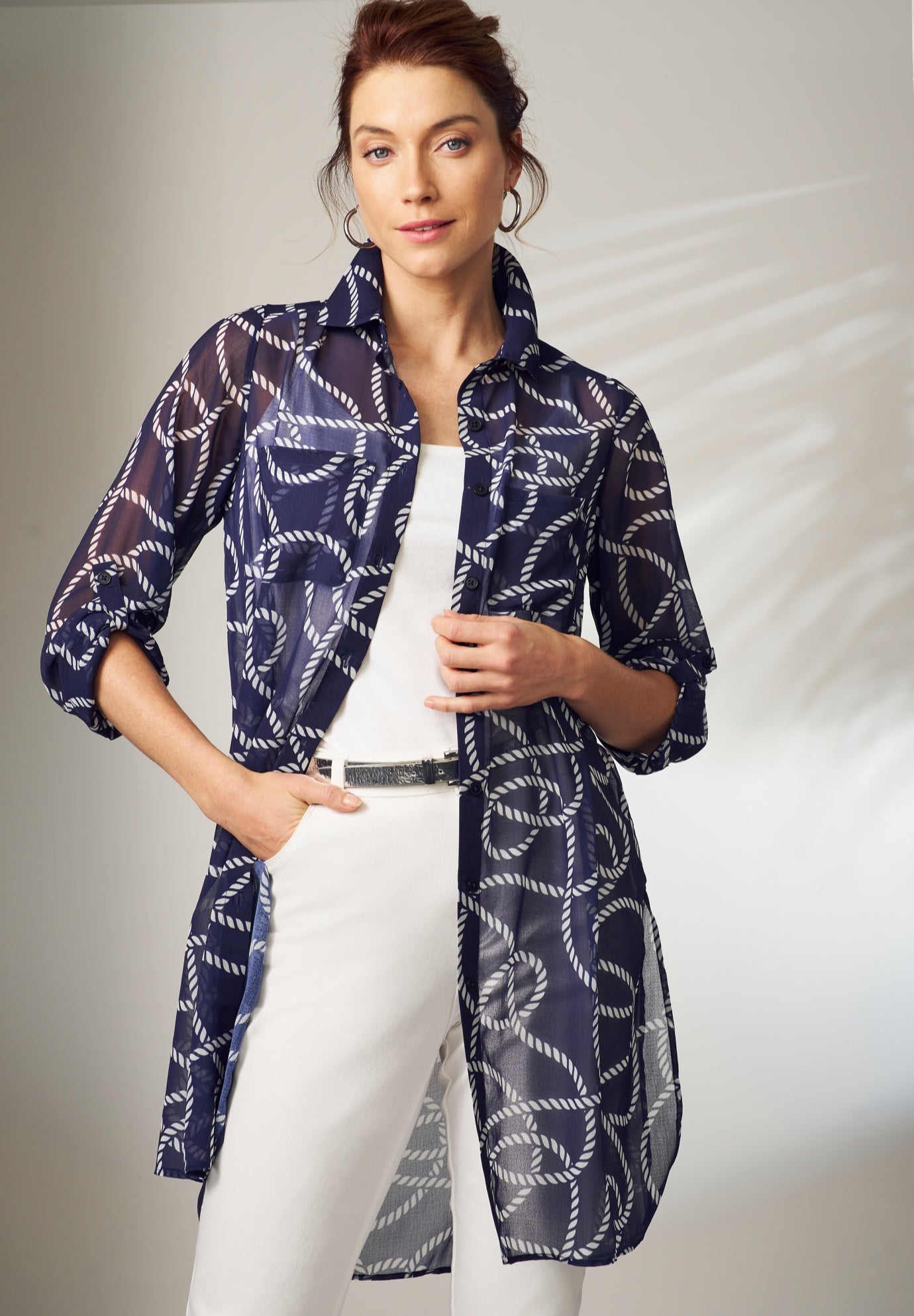 Sheer Georgette Mega Tunic image number 0