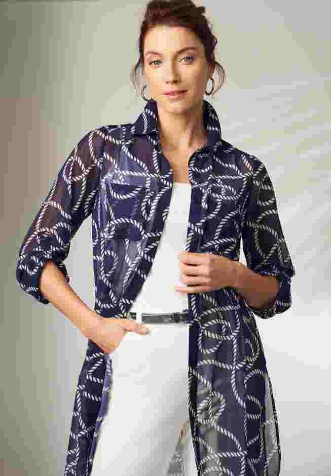 Sheer Georgette Mega Tunic image number 0