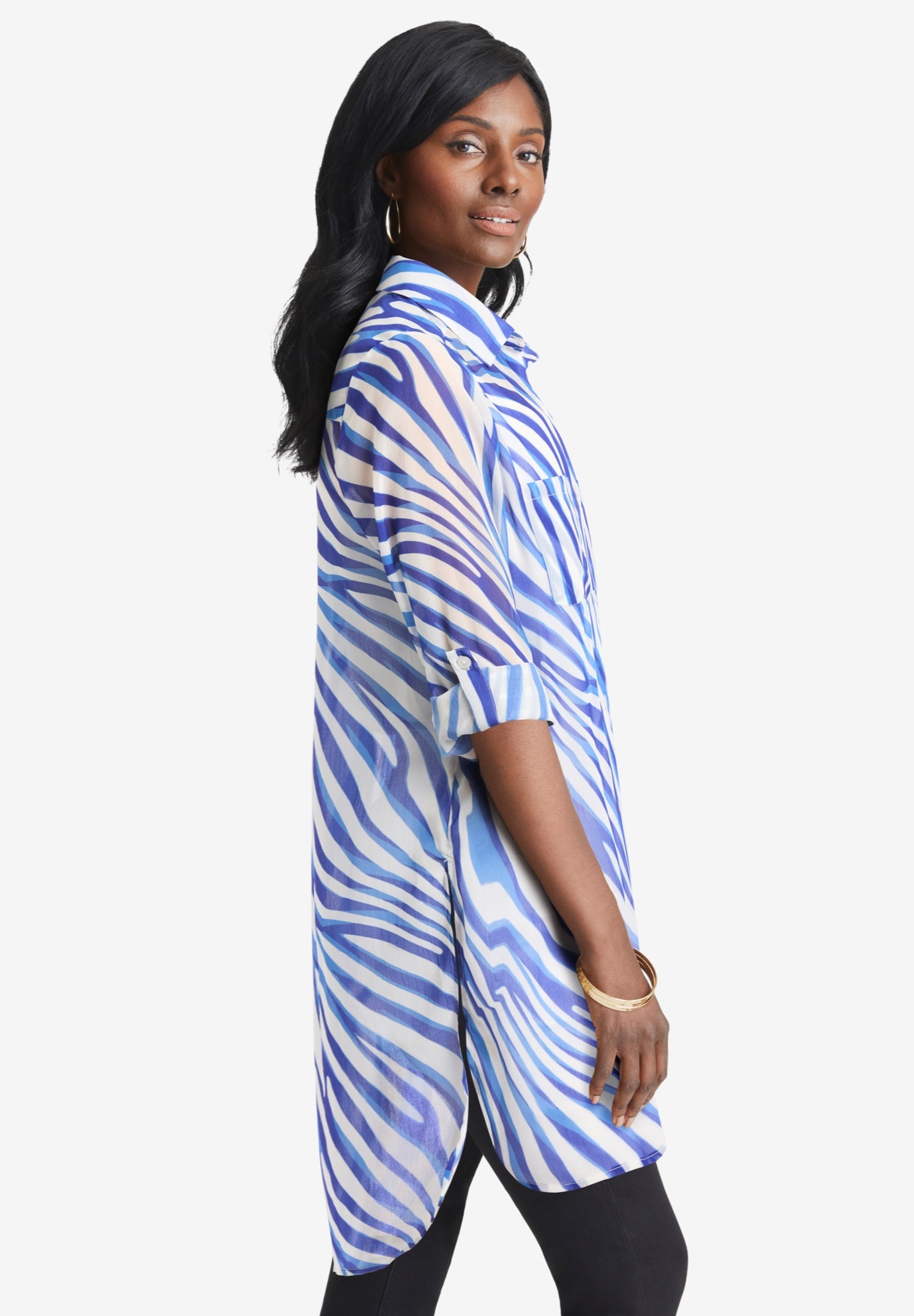 Sheer Georgette Mega Tunic image number 2