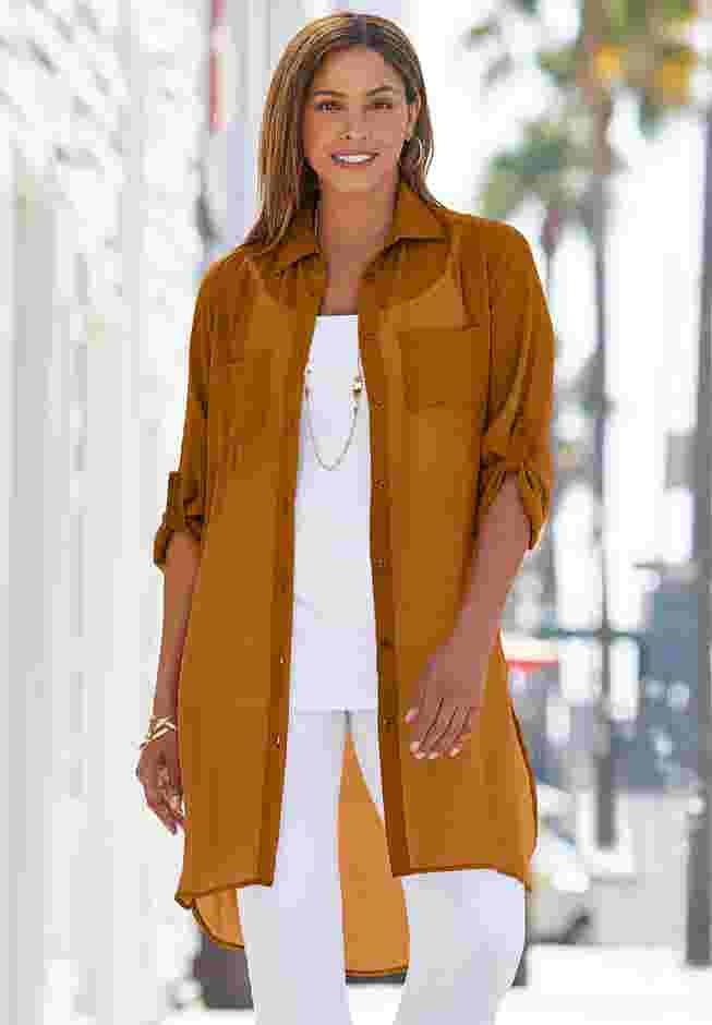 Sheer Georgette Mega Tunic image number 0