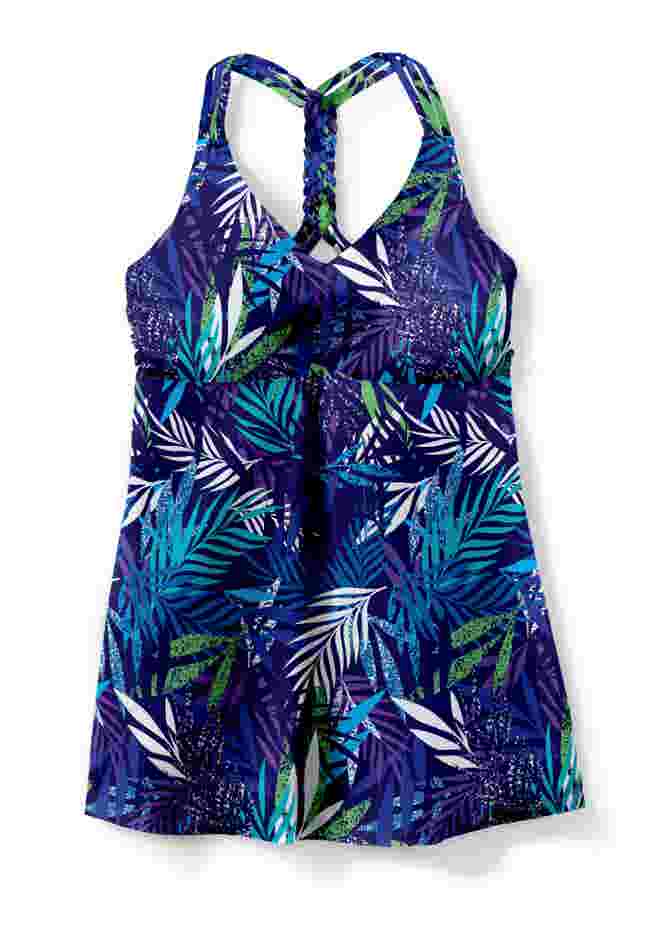 Longer Length Braided Tankini Top image number 4