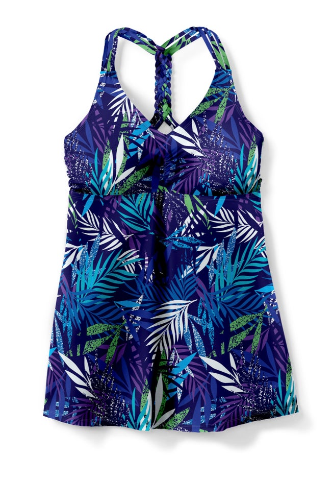 Longer Length Braided Tankini Top image number 4