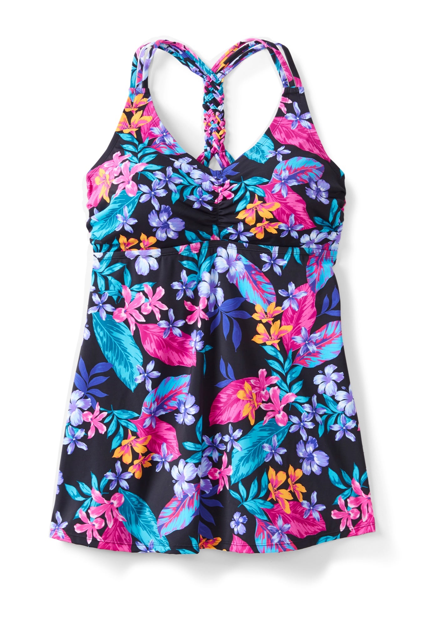 Longer Length Braided Tankini Top image number 3