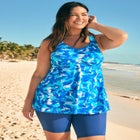 Longer Length Braided Tankini Top image number null