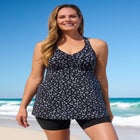 Longer Length Braided Tankini Top image number null