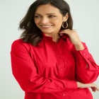 Wrinkle-Free Stretch Poplin Shirt image number null