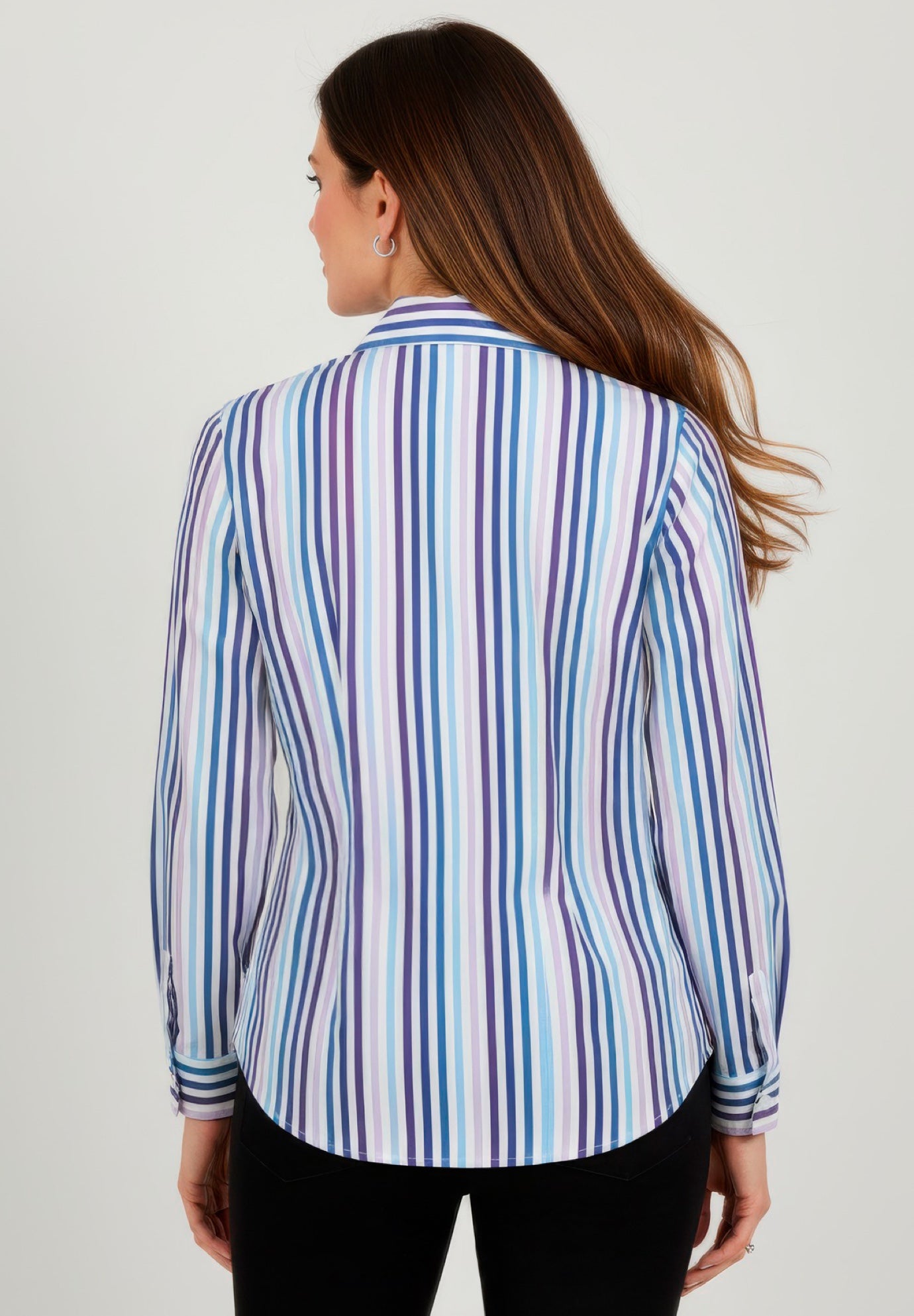 Stretch Cotton Poplin Button Down Shirt image number 1