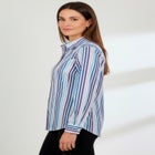 Stretch Cotton Poplin Button Down Shirt image number null