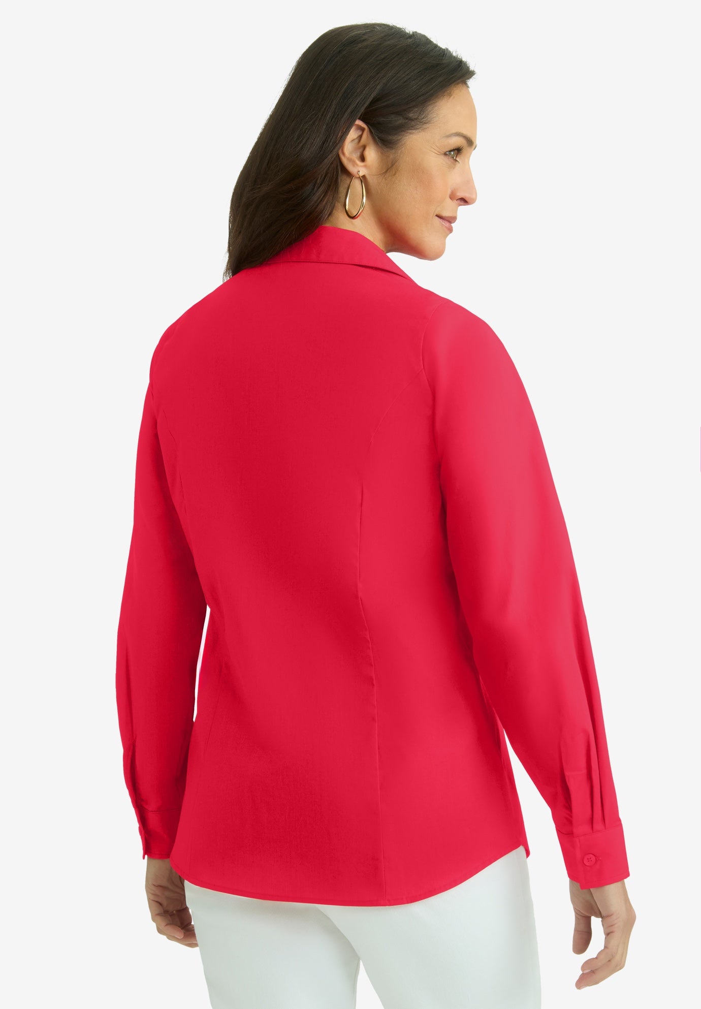 Wrinkle-Free Stretch Poplin Shirt image number 1