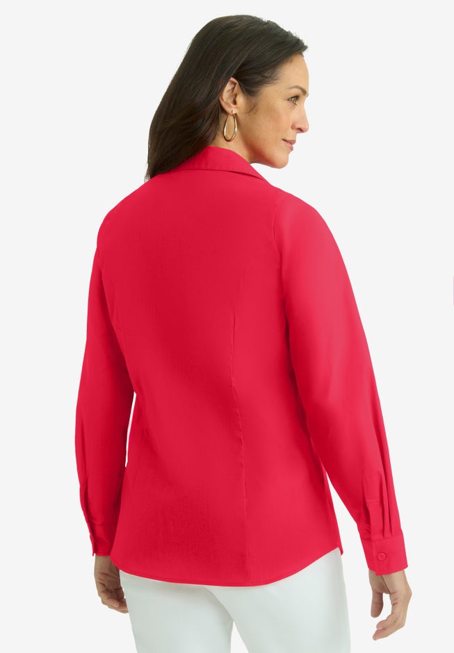 Wrinkle-Free Stretch Poplin Shirt image number 1