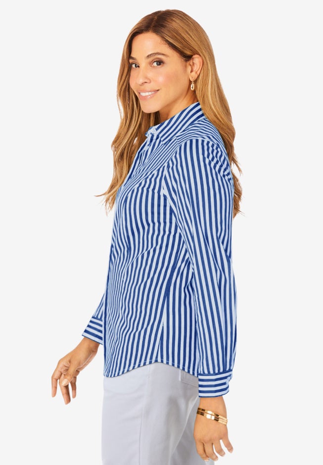 Wrinkle-Free Stretch Poplin Shirt image number 2