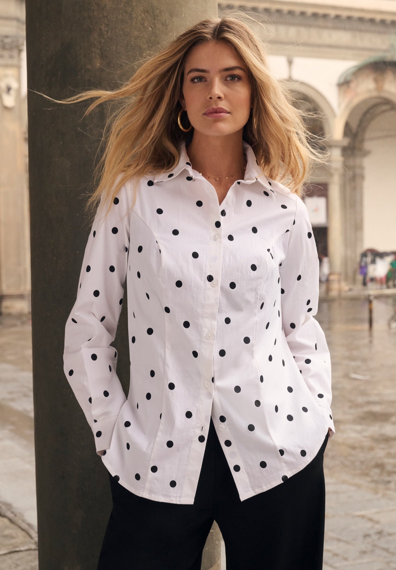 Stretch Poplin Shirt image number 0