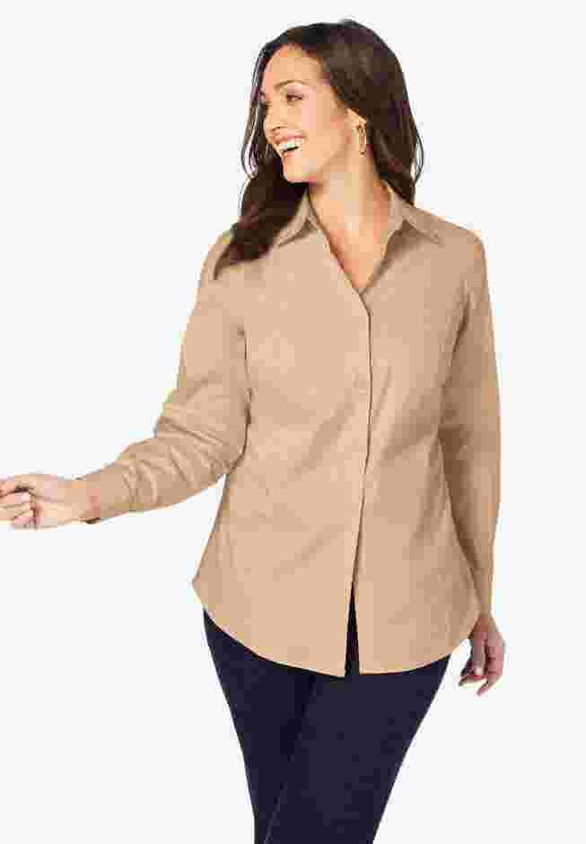 Wrinkle-Free Stretch Poplin Shirt image number 0