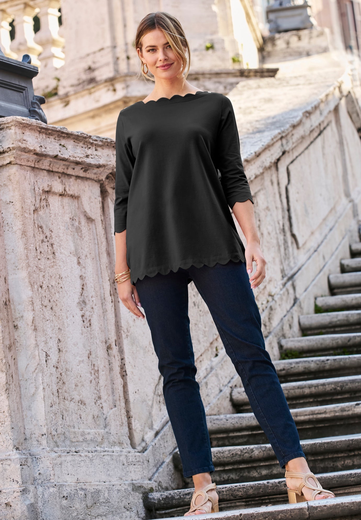 Scallop Boatneck Tunic image number 1