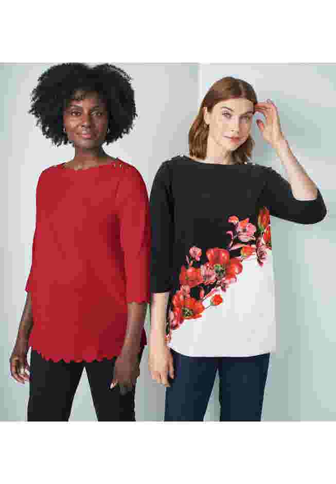 Scallop Boatneck Tunic image number 2