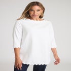 Scallop Boatneck Tunic image number null