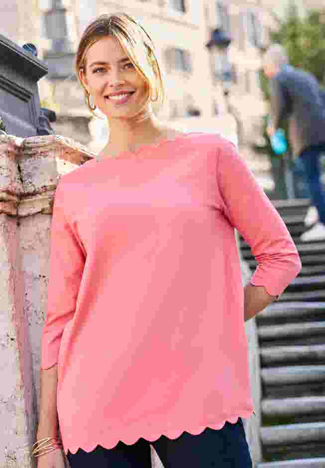 Scallop Boatneck Tunic image number 3