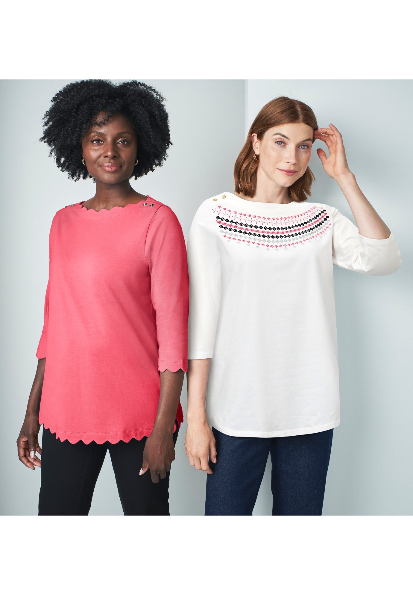 Scallop Boatneck Tunic image number 4