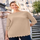 Scallop Boatneck Tunic image number null
