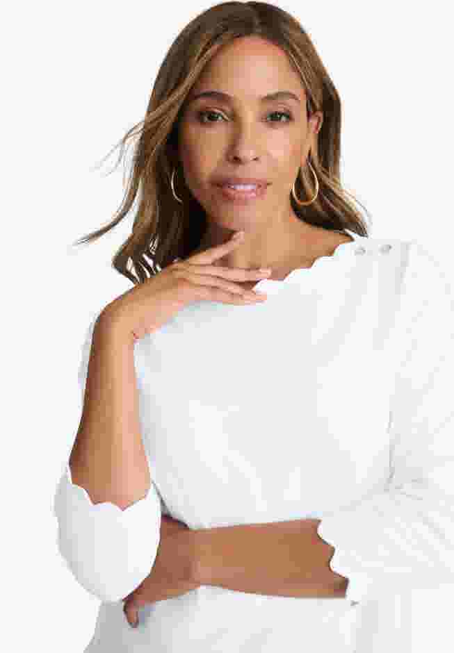 Scallop Boatneck Tunic image number 3