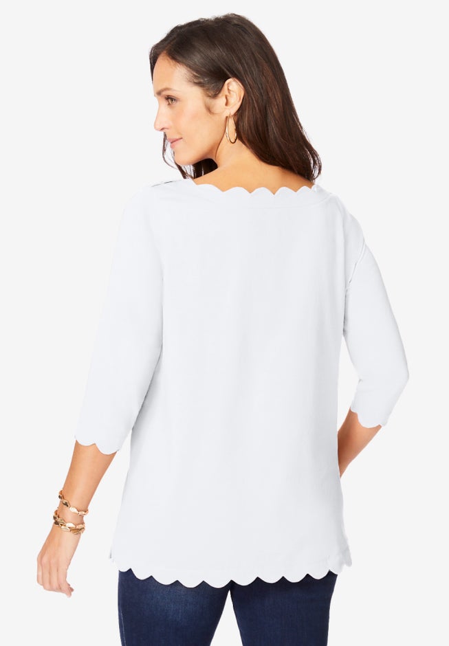 Scallop Boatneck Tunic image number 2