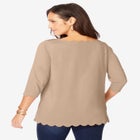 Scallop Boatneck Tunic image number null