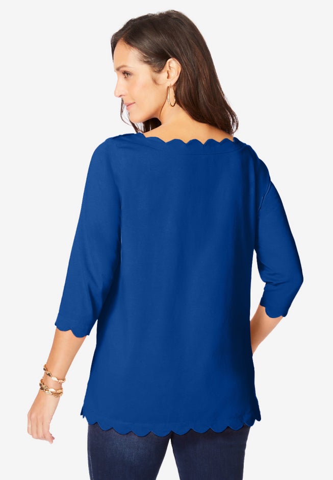 Scallop Boatneck Tunic image number 2