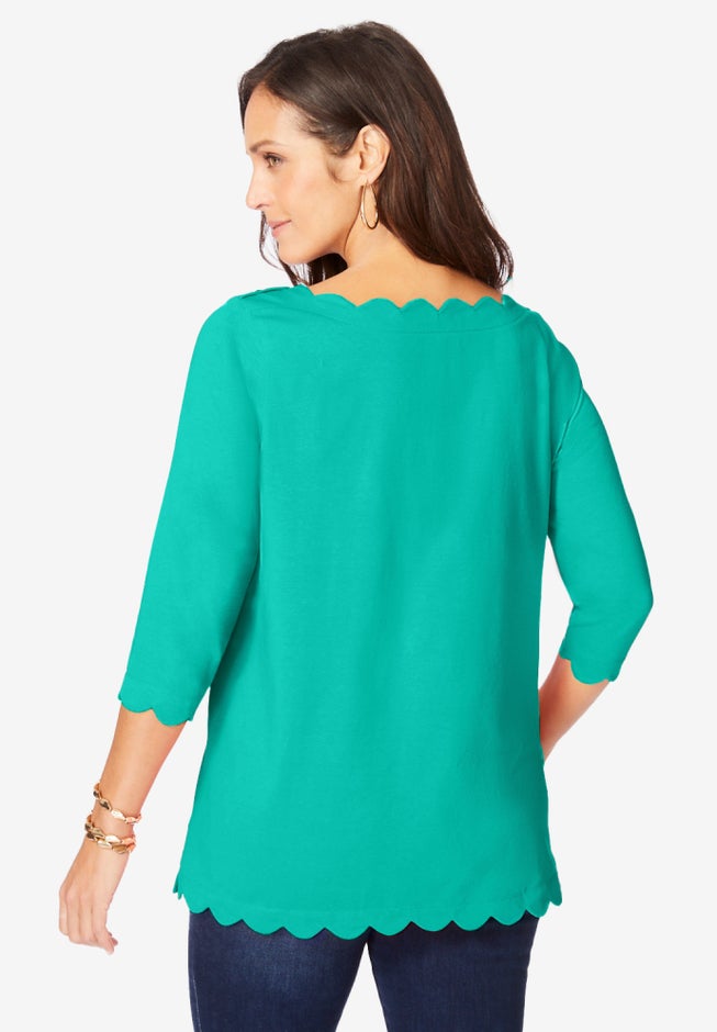Scallop Boatneck Tunic image number 2